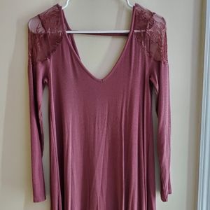 Pink lace american eagle dress